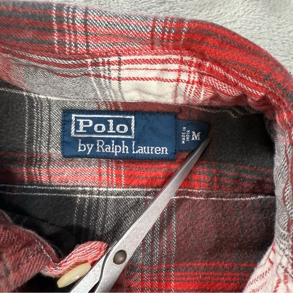 Polo Ralph Lauren Flannel Shirt Men's Sz M Button Long Sleeve Lumberjack - Picture 4 of 8
